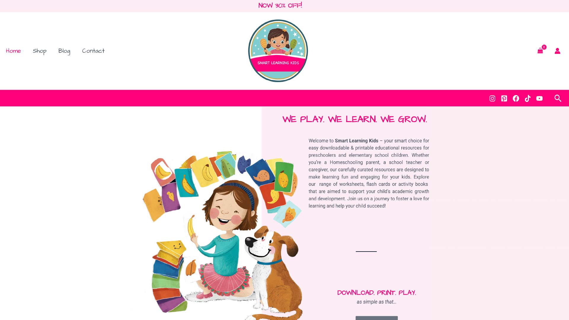 smartlearningkids a website made by wilbrock creative agency