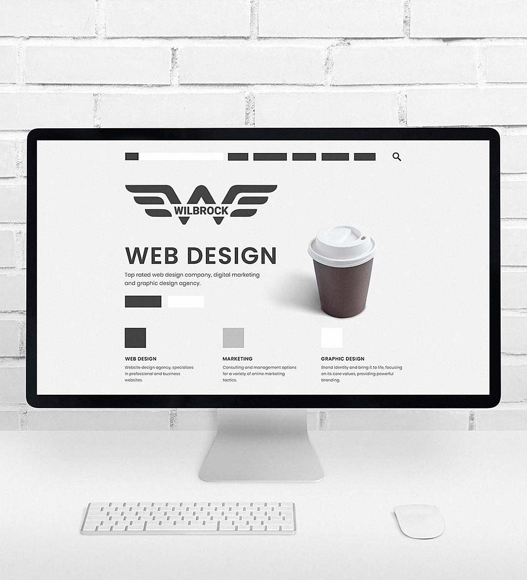 Wilbrock Creative Agency Web Design Page for Mobile