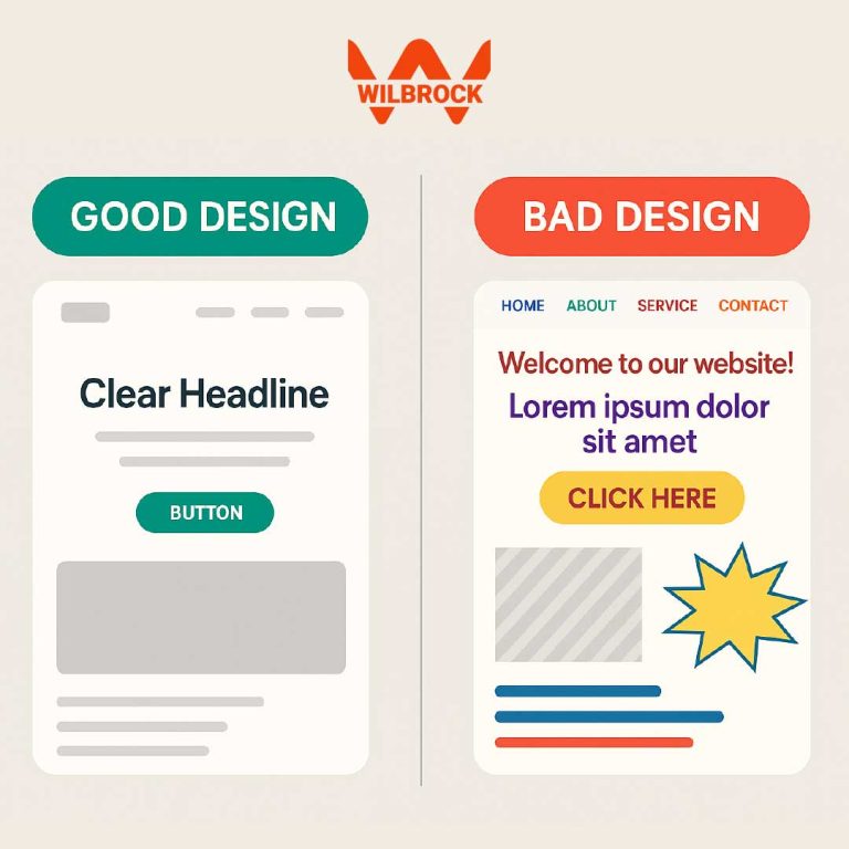 good vs bad design good vs bad design at wilbrock